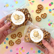 Christmas Gold Balls Personalised Pretzel Bag