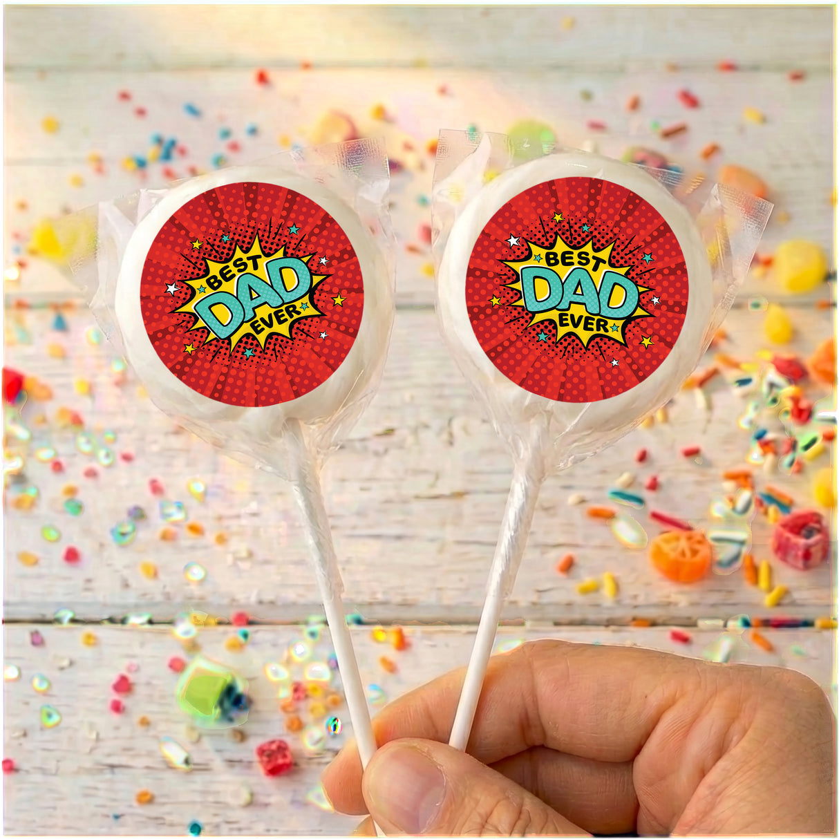 Best Dad Ever Personalised Lollipops