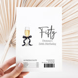 Champagne 50th Birthday Chocolate Wrapper DIY