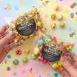 Christmas Gold Black Personalised Popcorn Bag