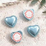 Berry First Birthday Personalised Foil Covered Chocolate Hearts