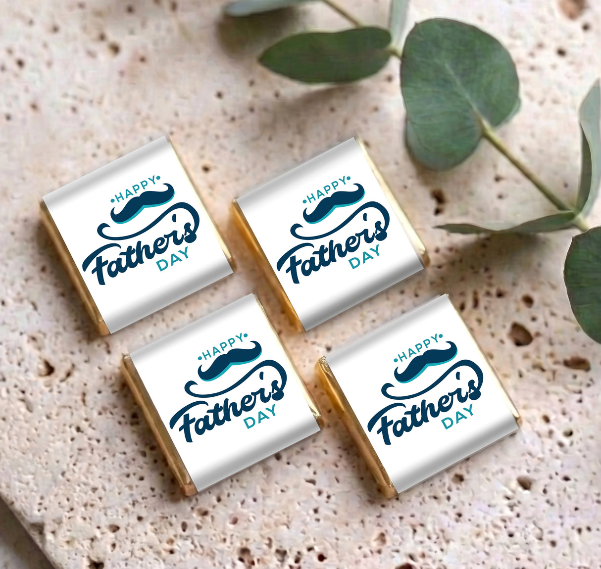 Moustache Fathers Day Personalised Mini Chocolates