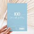 Blue 100th Birthday Chocolate Wrapper DIY