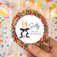 Champagne 60th Birthday Personalised Giant Freckles