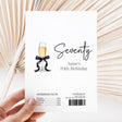 Champagne 70th Birthday Chocolate Wrapper DIY