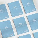 Blue 18th Birthday Chocolate Wrapper DIY Mockup