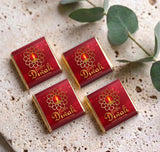 Diwali Red Candle Personalised Mini Chocolates