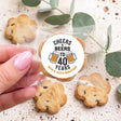 Cheers Beers 40th Birthday Personalised Bite Size Choc Chip Cookies