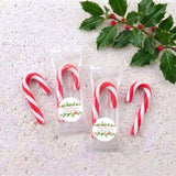 Watercolour Christmas Personalised Mini Candy Canes