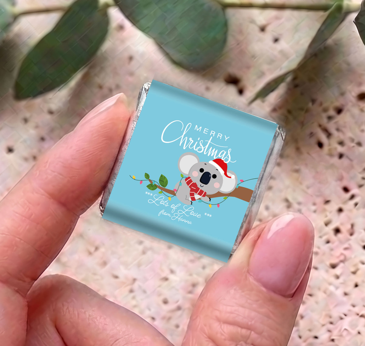 Favour Perfect Christmas Koala Personalised Mini Chocolates