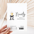 Champagne 90th Birthday Chocolate Wrapper DIY