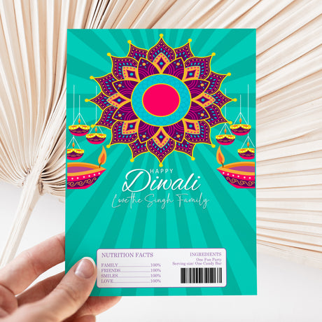 Bright Diwali Chocolate Wrapper DIY