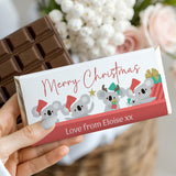 Christmas Koalas Personalised Chocolate Bars