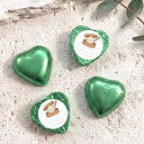 Little Dumpling Blue Personalised Foil Covered Chocolate Hearts