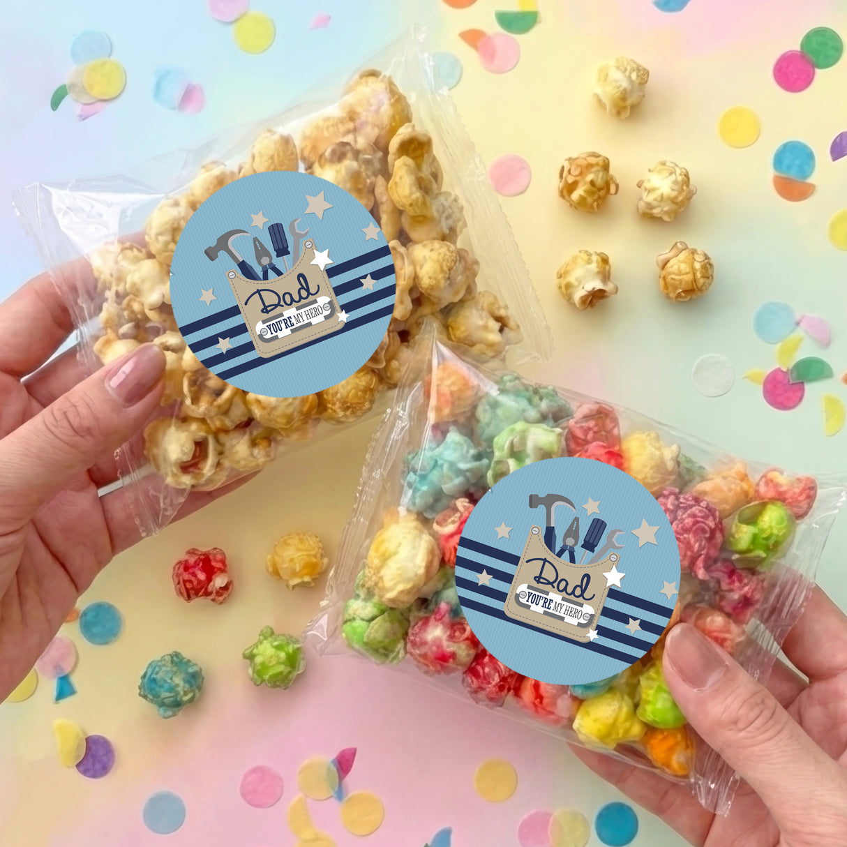 Fathers Day Tools Personalised Popcorn Bag
