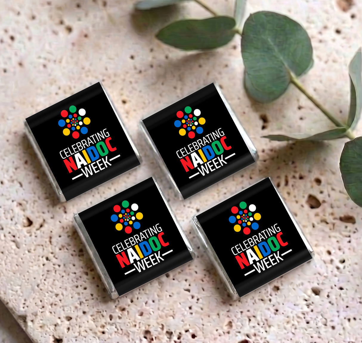 Naidoc Design 1 Personalised Mini Chocolates