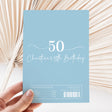 Blue 50th Birthday Chocolate Wrapper DIY