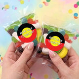 Naidoc Aboriginal Flag Personalised Party Mix Lolly Bag