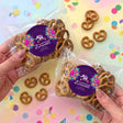 Diwali Purple Elephant Personalised Pretzel Bag