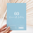 Blue 60th Birthday Chocolate Wrapper DIY