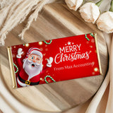 Waving Santa Chocolate Bar