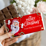 Waving Santa Chocolate Bar