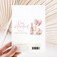 Pink Gold Champagne 100th Birthday Chocolate Wrapper DIY
