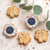 Christmas Florals Personalised Bite Size Choc Chip Cookies