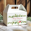 Watercolour Christmas Personalised Gable Favour Box