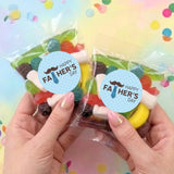 Tie Moustache Fathers Day Personalised Party Mix Lolly Bag