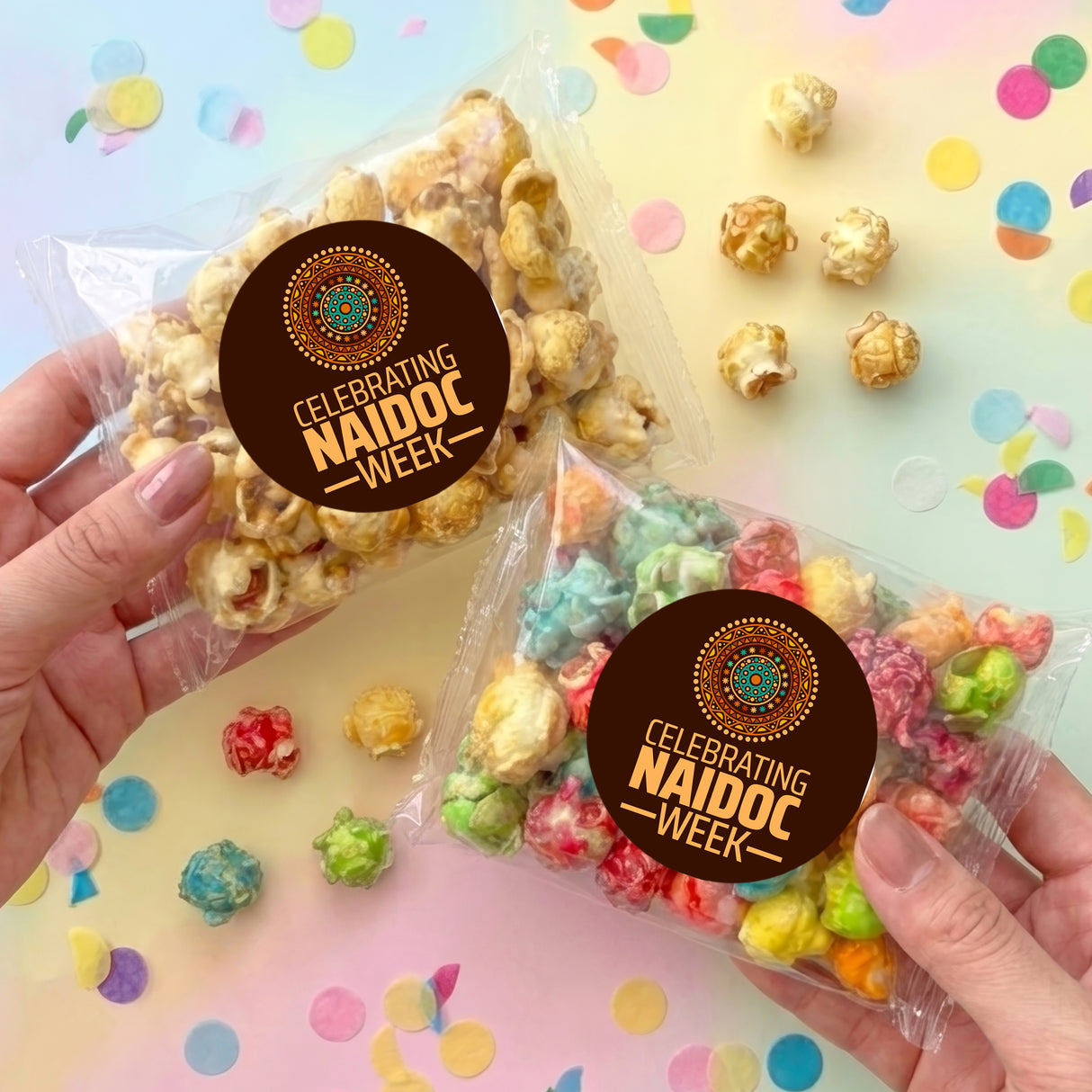 Naidoc Design 2 Personalised Popcorn Bag