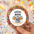 Cheers Beers 40th Birthday Personalised Giant Freckles