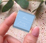 Baby Blue Bridal Shower Love Personalised Mini Chocolates