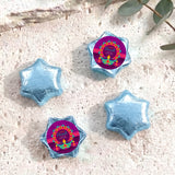 Vibrant Purple Diwali Personalised Foil Covered Chocolate Stars