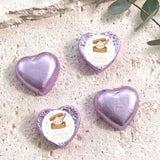 Little Dumpling Gender Neutral Baby Shower Personalised Foil Covered Chocolate Hearts