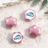 Moustache Fathers Day Personalised Foil Covered Chocolate Stars