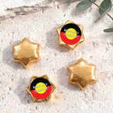Naidoc Aboriginal Flag Personalised Foil Covered Chocolate Stars