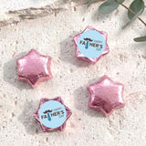 Tie Moustache Fathers Day Personalised Foil Covered Chocolate Stars