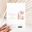 Pink Gold Champagne 21st Birthday Chocolate Wrapper DIY