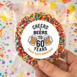 Cheers Beers 60th Birthday Personalised Giant Freckles
