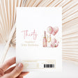 Pink Gold Champagne 30th Birthday Chocolate Wrapper DIY