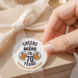 Cheers Beers 70th Birthday Round Printed Labels