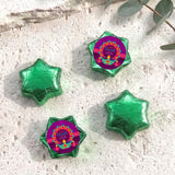 Vibrant Purple Diwali Personalised Foil Covered Chocolate Stars