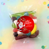 Waving Santa Personalised Party Mix Lolly Bag