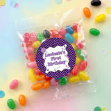 Purple Disco Personalised Jelly Bean Bags