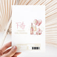 Pink Gold Champagne 50th Birthday Chocolate Wrapper DIY