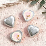Pink Cheetah Girls Birthday Personalised Foil Covered Chocolate Hearts