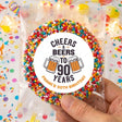 Cheers Beers 90th Birthday Personalised Giant Freckles
