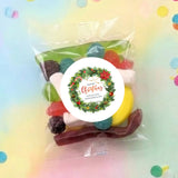 Christmas Greenery Personalised Party Mix Lolly Bag
