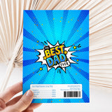Best Dad Ever Blue Comic Chocolate Wrapper DIY